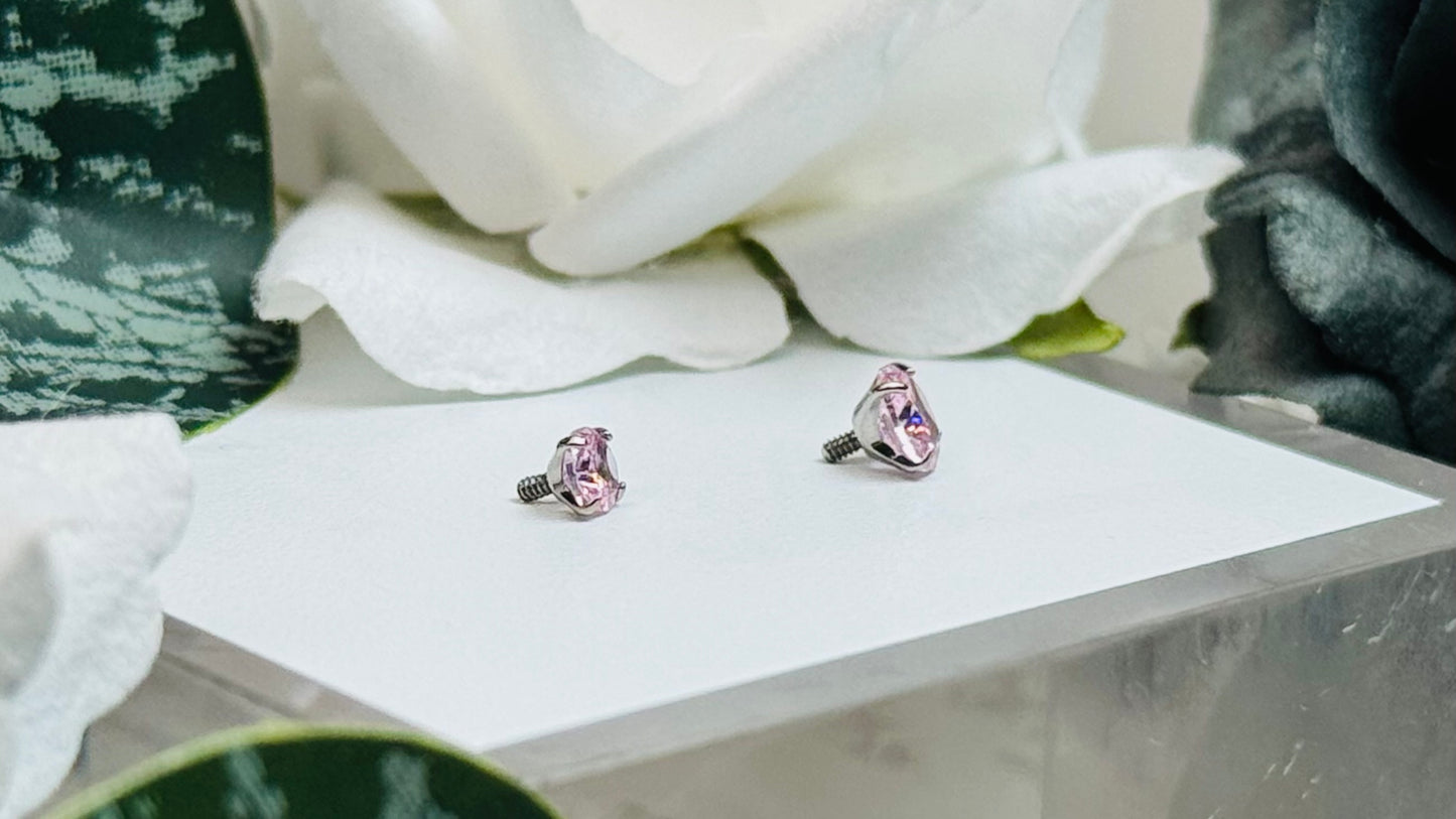 Internally Threaded CZ Prong Ends (16G)
