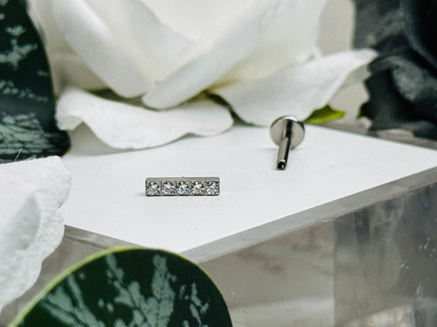 Clear Luxe End + Labret