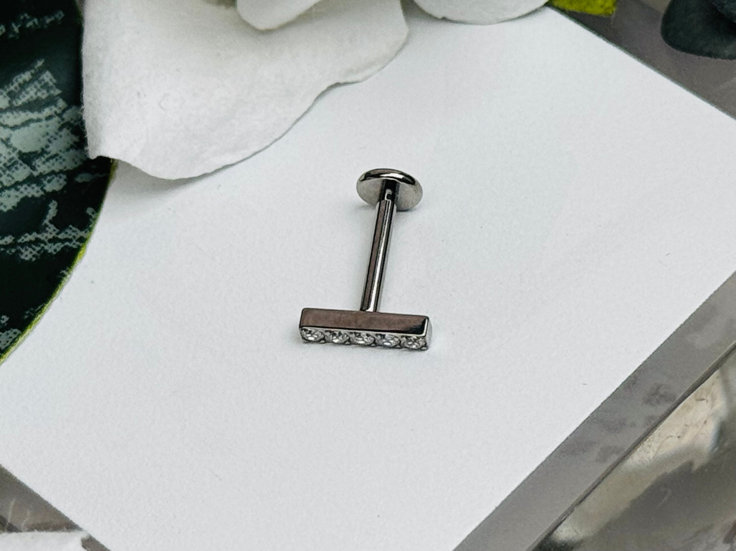 Clear Luxe End + Labret