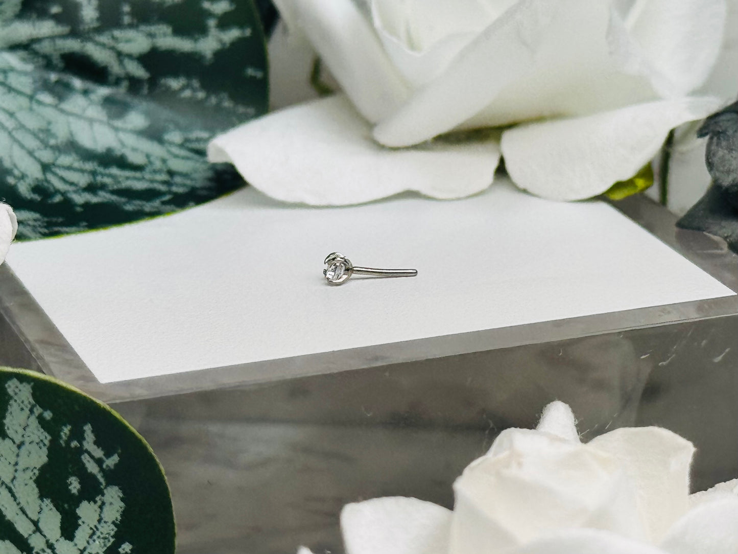 Threadless CZ Gem Prongs