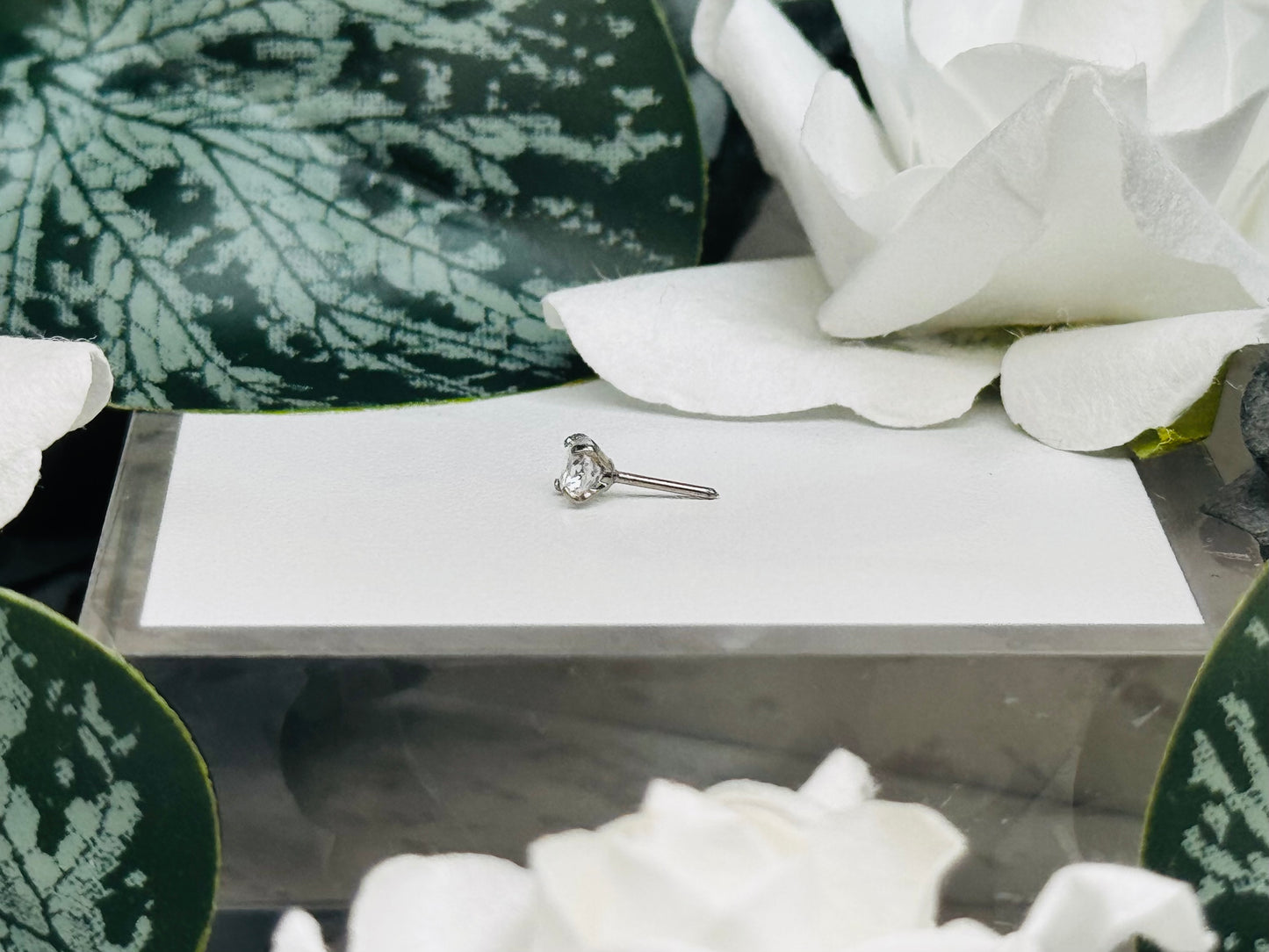 Threadless CZ Gem Prongs