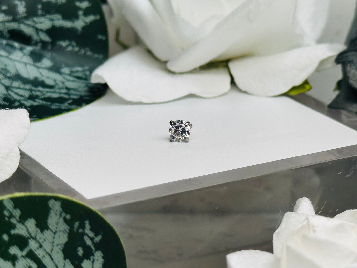 Threadless CZ Gem Prongs