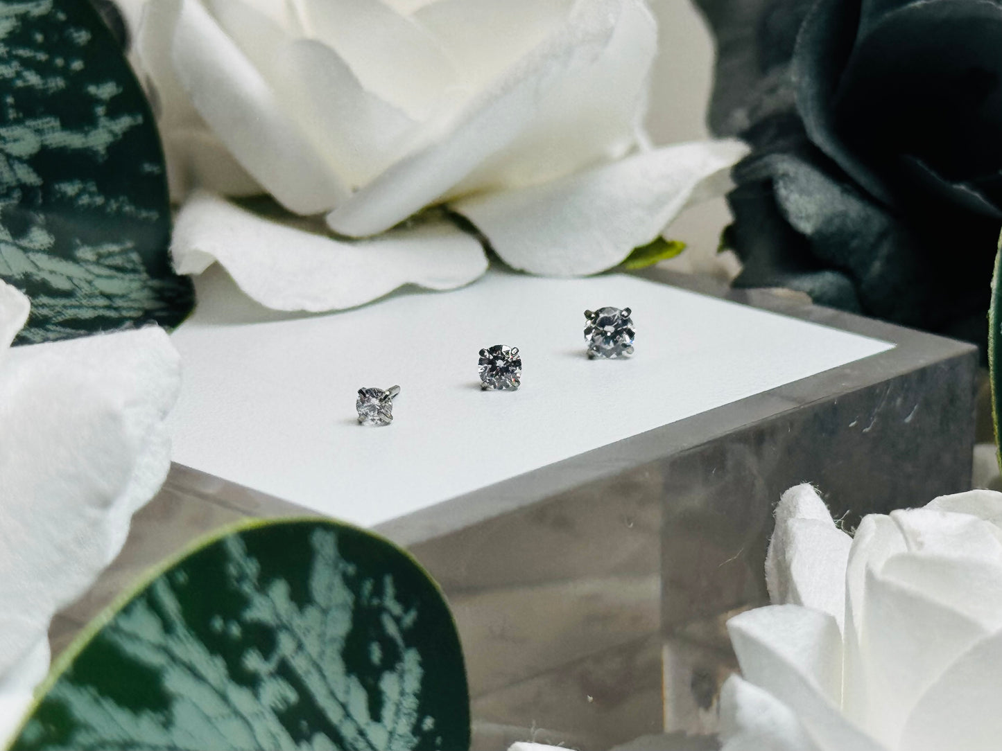 Threadless CZ Gem Prongs