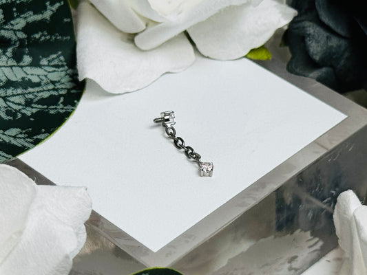 CZ Gem Dangle End