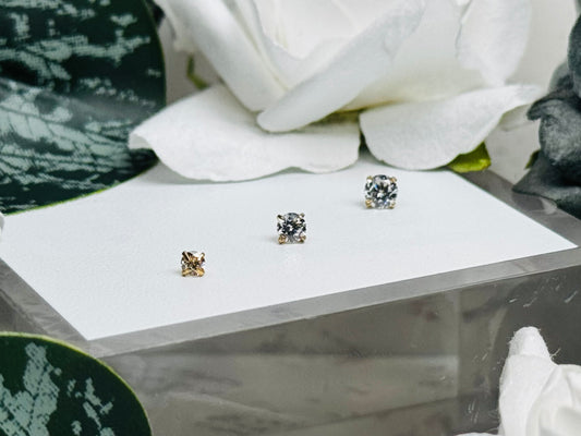 Golden Glow Prong Gem Ends