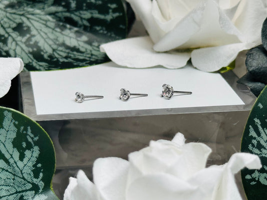 Threadless CZ Gem Prongs